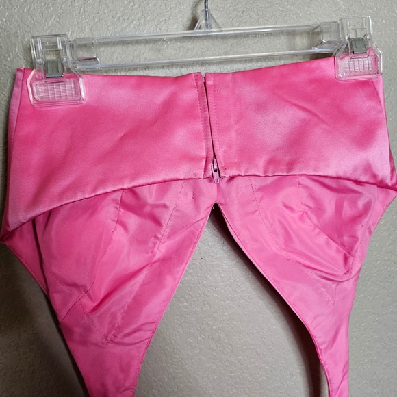 Sherri Hill 2 Pink Halter Neck Crop Top 2Piece Formal Skirt Set Beaded Pockets - Picture 15 of 16